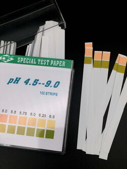 กระดาษวัดค่าpH 4.5-9.0กล่อง 100 แผ่น