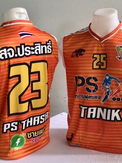 รับผลิตเสื้อกีฬาพิมพ์ลาย แขนกุด