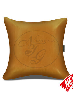 หมอนอิงทูโทนสีไทยโทน สีเหลืองเพียงทอง