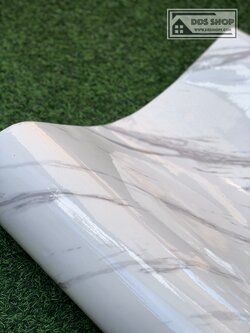 Wallpaper Sticker แบบมีกาวในตัว "หินอ่อนริ้วเทา 2" หน้ากว้าง 122cm X 100 cm (สั่งมากกว่า 1m ตัดยาวต่อเนื่อง)