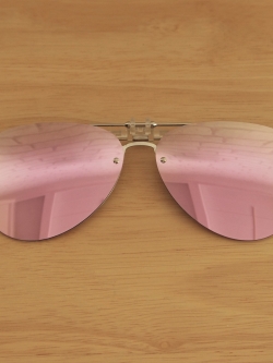 คลิปออนกันแดด Clipsster รุ่น Aviaster B เลนส์สีปรอทชมพู