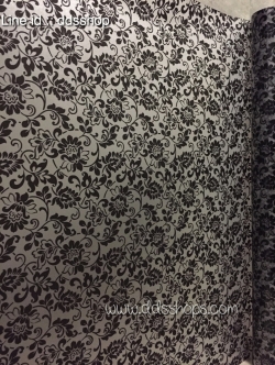 PVC สูญญากาศติดกระจก "Black Antique" หน้ากว้าง 90 cm x 100cm