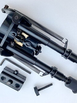 ขาทราย Bipod+Adaptor 6-9" สำหรับใส่ picatiny 21 mm.