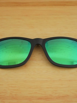 คลิปออนกันแดด Clipsster รุ่น Wayster O Signature Edition กรอบดำเลนส์ปรอทเขียว