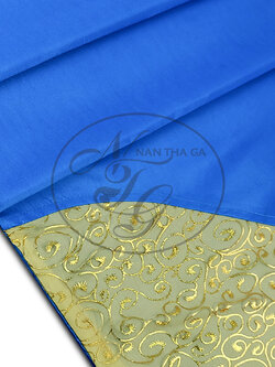 ผ้าคาดเตียงเอมอร สีฟ้าครามฝรั่ง