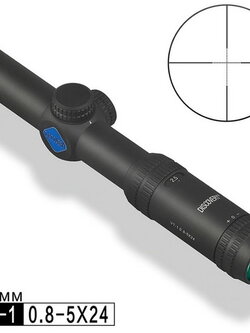 Discovery VT-1 0.8-5X24 หลอด 30 มม.MIL-DOT Reticle กล้องคุณภาพสูง ระยะ 100 M.