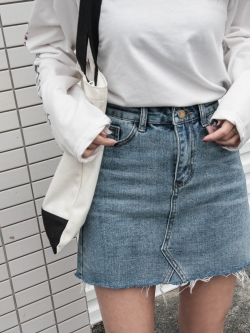 กระโปรงยีนส์สั้น Chicc Skirt 003