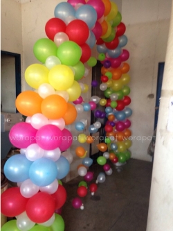 ซุ้มลูกโป่ง งานปีใหม่ โรงงาน Malee สามพราน