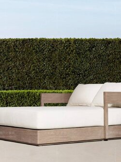 เตียงอาบแดดไม้สัก รุ่น SUNBED DAYBED WHITE GRAY04