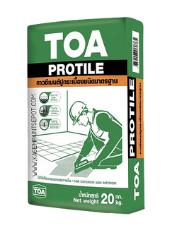 ปูนกาวTOAโปรไทล์ สีเขียว 20กก.