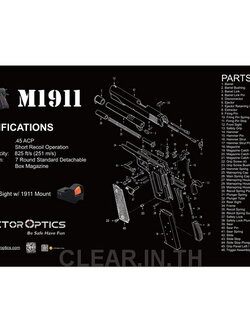 1911 Cleaning Bench Mat แผ่นรองทำความสะอาด