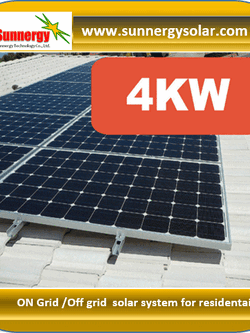 4KW on grid solar system