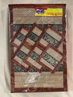 ที่รองจานและที่รองแก้วเสื่อกก สีน้ำตาล