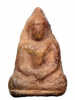 พระร่วงนั่ง พิมพ์ของกรุน้ำ วัดมหาธาตุ เนื้อดิน สุโขทัย 63061662