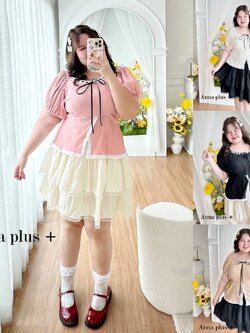 สินค้าหมดไว รบกวนติดต่อทางร้านก่อนสั่งซื้อ A116 เสื้อ กระโปรง สาวอวบ เสื้ออกได้ถึง 50นิ้ว กระโปรง เอวได้ถึง 44นิ้ว เสื้อมี 4สี กระโปรงมี2สี เสื้ออกได้ถึง50นิ้ว กระโปรงเอวได้ถึง44นิ้ว