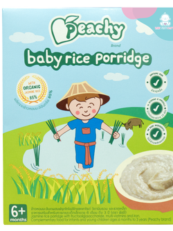 Peacy Baby Rice Porridge อาหารเด็กเล็กพีชชี่ อาหารเด็กเล็กพร้อมทาน
