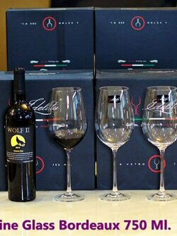 แก้วไวน์แดงคริสตัลทรง (Bordeaux) 750 ml.