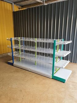 เซ็ทชุดชั้นวางกลางห้อง รุ่น perfect 2 ขนาดกว้าง 90ซม. ยาว 2.70เมตร สูง 1.20 เมตร 4ชั้นรวมฐาน