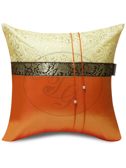 หมอนอิงไอราวัณ สีส้มดอกกรรณิการ์