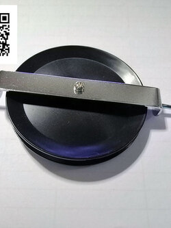 รอกเดี่ยวพลาสติกสีดำพร้อมตะขอแขวน