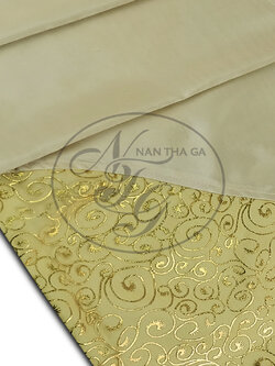 ผ้าคาดเตียงเอมอร สีครีมสังข์