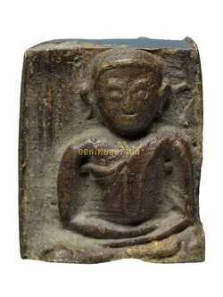 +พระแผงตัดเดี่ยว พิมพ์เศียรโล้น สมัยอยุธยา เนื้อทองผสม65111054