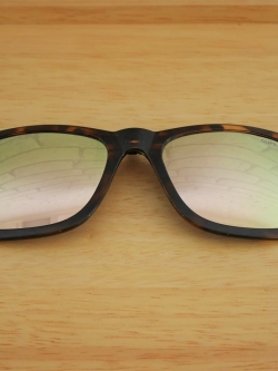 คลิปออนกันแดด Clipsster รุ่น Wayster O Signature Edition กรอบกระเลนส์ปรอทเงินชมพู