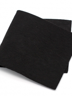 ผ้าสักหลาดอัดแข็งสีดำ หนา 1 มิล ขนาด 30x15cm 1 ชิ้น