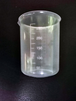 บีกเกอร์พลาสติก ขนาด 250 ml.