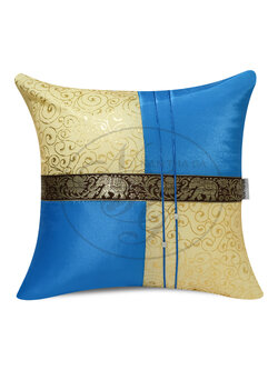 หมอนอิงเทพกุชร สีฟ้าครามฝรั่ง