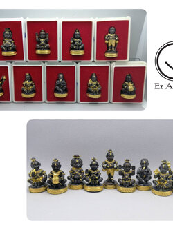 ชุดกำเนิด กุมารทอง 1ชุด 9พิมพ์ หลวงปู่เณรแก้ว สัมฤทธิ์ปิดทอง