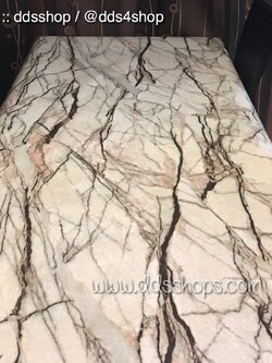 วอลล์เปเปอร์แบบมีกาวในตัว "Mable หินอ่อน" หน้ากว้าง 1.22m x1m (สั่งมากกว่า 1m ตัดยาวต่อเนื่อง)