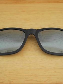 คลิปออนกันแดด Clipsster รุ่น Wayster O Signature Edition กรอบดำเลนส์ปรอทเงิน