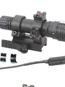 Vector Optics Magnus Hunting Tactical Green Laser Flashlight with Illuminated Designator Torch Light เลเซอร์ และไฟฉายในตัว สีเขียว คุณภาพสูง