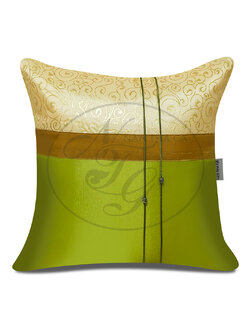 หมอนอิงทองเรือนแก้ว สีเขียวไพร