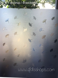 PVC สูญญากาศติดกระจก "Leaf Static" หน้ากว้าง 90 cm x 100cm