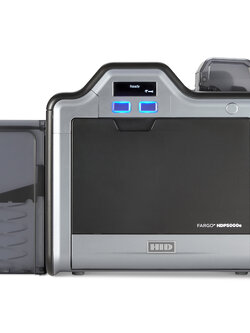 HID Fargo HDP5000e เครื่องพิมพ์บัตรพลาสติก เครื่องพิมพ์บัตรประจำตัว Plastic card PVC printer Resin Thermal Transfer