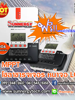 ชาร์จเจอร์ MPPT 30A 12/24/36/48V