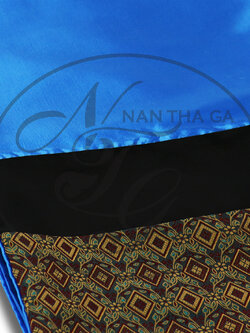 ผ้าคาดเตียงนิวบาหลี สีฟ้าครามฝรั่ง