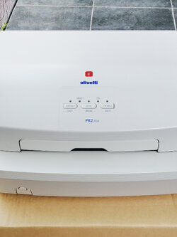 เครื่องพิมพ์สมุด พิมพ์สมุดทะเบียน สมุดประจำตัว Passbook printer Olivetti PR2+ (Rebuilt มือ 2) Olivetti PR2 Plus รับประกัน 6 เดือน อุปกรณ์ครบ สภาพ 80% พร้อมใช้งาน