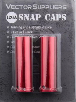 VECTOR OPTIC 12GA snap cap without damaging ลูกดัมมี่ขนาด 12GA packing:2pcs/box