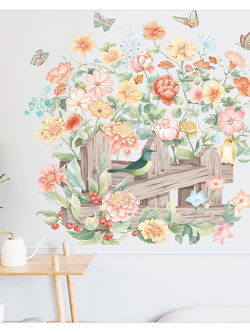 สติ๊กเกอร์ติดผนังตกแต่งบ้าน Highest PVC "Sweet Floral"