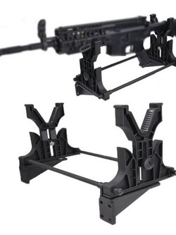 สแตน service ขาตั้งเพื่อทำความสะอาด Tactical Cleaning & Maintenance&Display Rifle Stand Rack Cradle Holder Bench Rest Wall Stand for Hunting Rifle Accessories