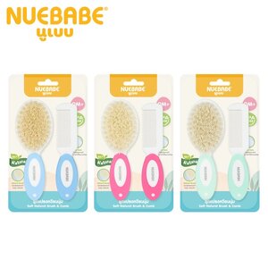 Nuebabe ชุดแปรงหวีขนนุ่ม ขนแปรงธรรมชาติ ขนนุ่ม ปลอดภัย