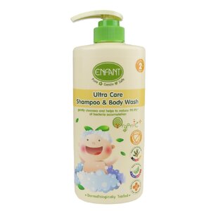 ENFANT (อองฟองต์) อาบน้ำสระผมในขวดเดียว สำหรับเด็ก 2 ปี ขึ้นไป ORGANIC EXTRA CLEAN SHAMPOO & BODY WASH