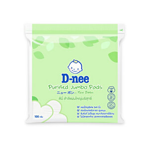 D-nee สำลีแผ่นใหญ่บริสุทธิ์ 100 กรัม