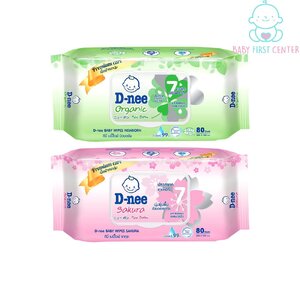 D-nee เบบี้ไวพ์ สูตรอ่อนโยนจากธรรมชาติ ด้วยน้ำบริสุทธิ์ 99%