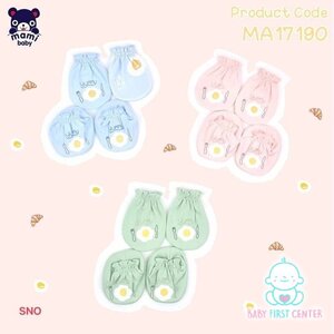 ถุงมือเด็ก mami baby (ลายเปลี่ยนตามล็อตผลิต)