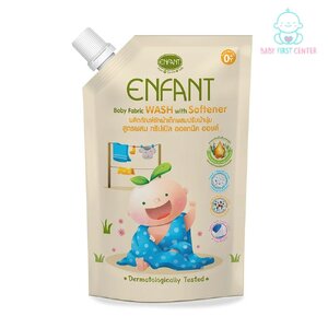 ENFANT (อองฟองต์) น้ำยาซักผ้าเด็กอ่อนผสมปรับผ้านุ่ม 600ml.