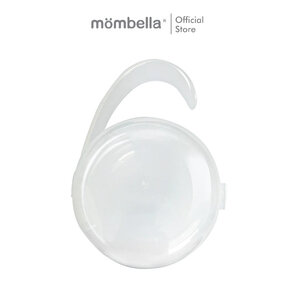 Mombella กล่องเก็บยางกัด (ไม่รวมสินค้าภายในกล่อง) แบบพกพา มีฝาปิด มีหูหิ้ว ทำจากพลาสติกแข็งอย่างดี คล้องกับรถเข็นได้